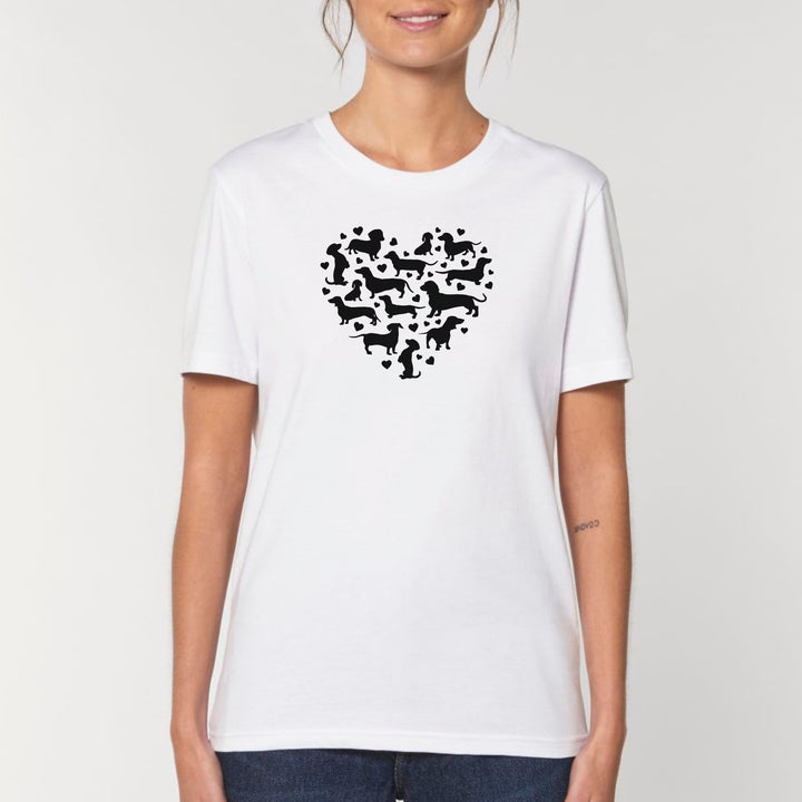 Dackelherz - Bio Unisex T-Shirt