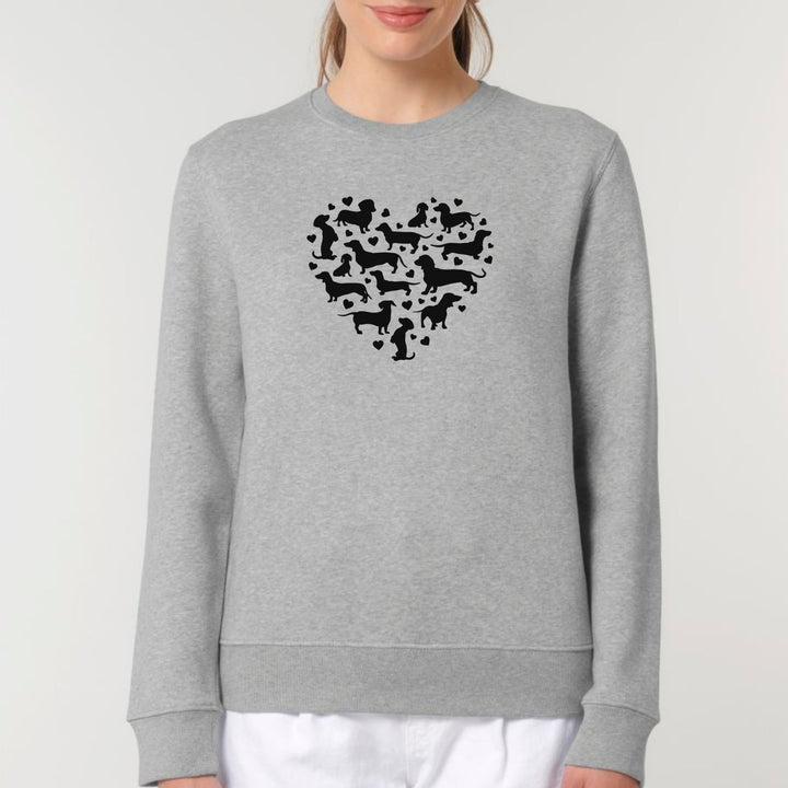 Dackelherz - Bio Unisex Sweatshirt