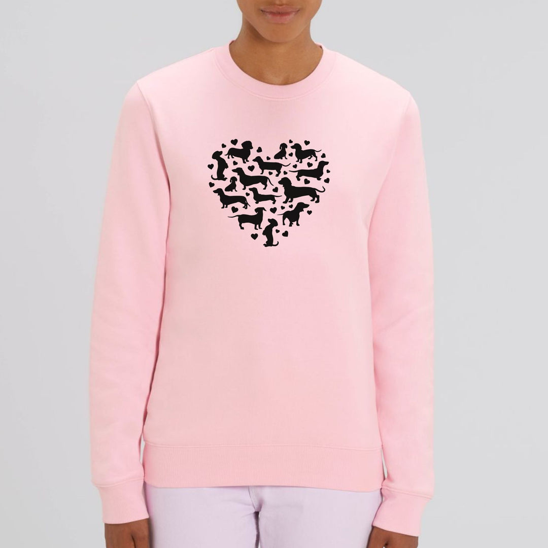 Dackelherz - Bio Unisex Sweatshirt