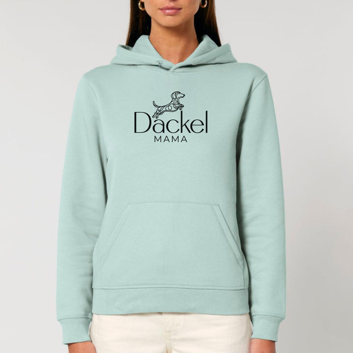 Dackelshirts Dackelmama 2 - Bio Unisex Hoodie Caribbean Blue / S