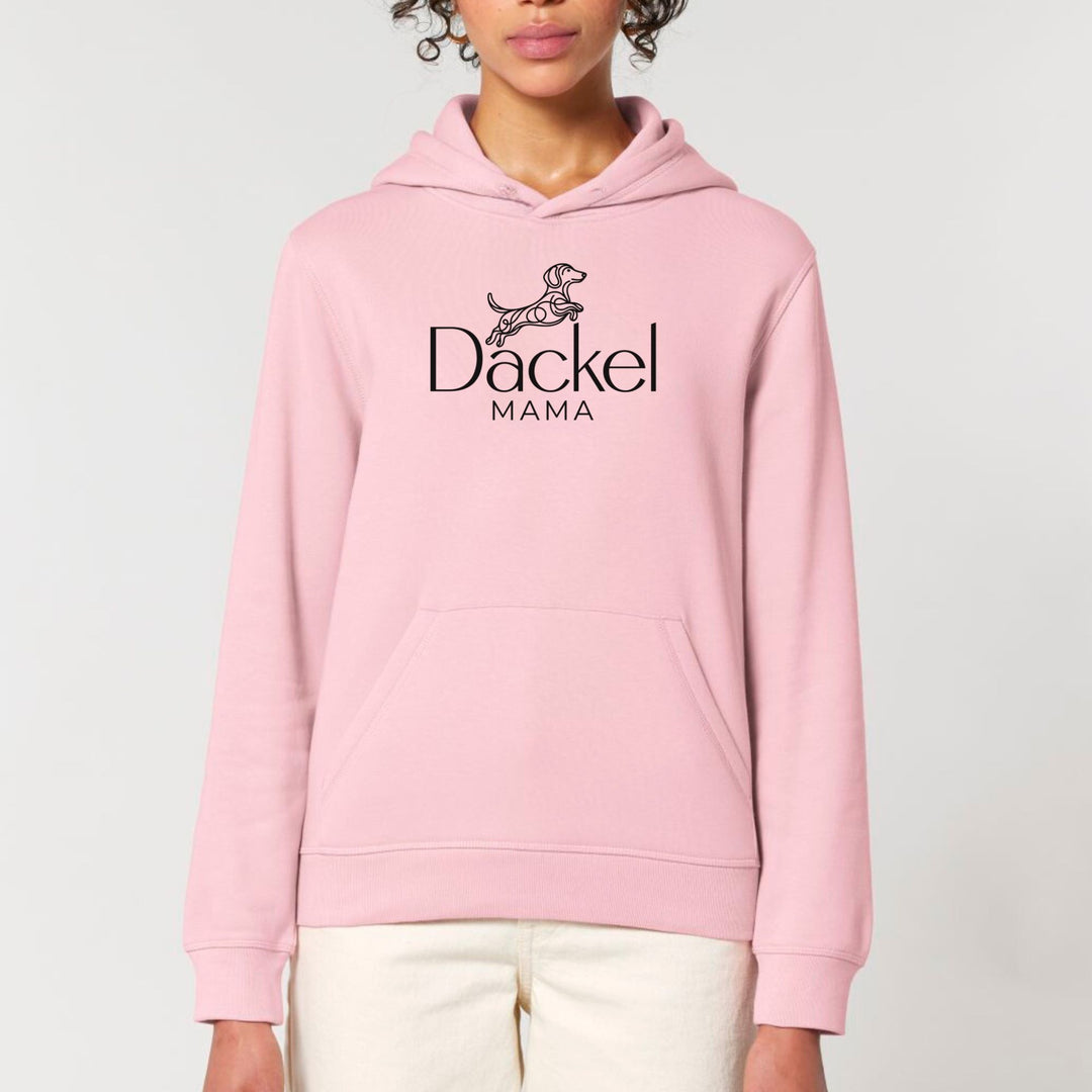 Dackelshirts Dackelmama 2 - Bio Unisex Hoodie Cotton Pink / XS