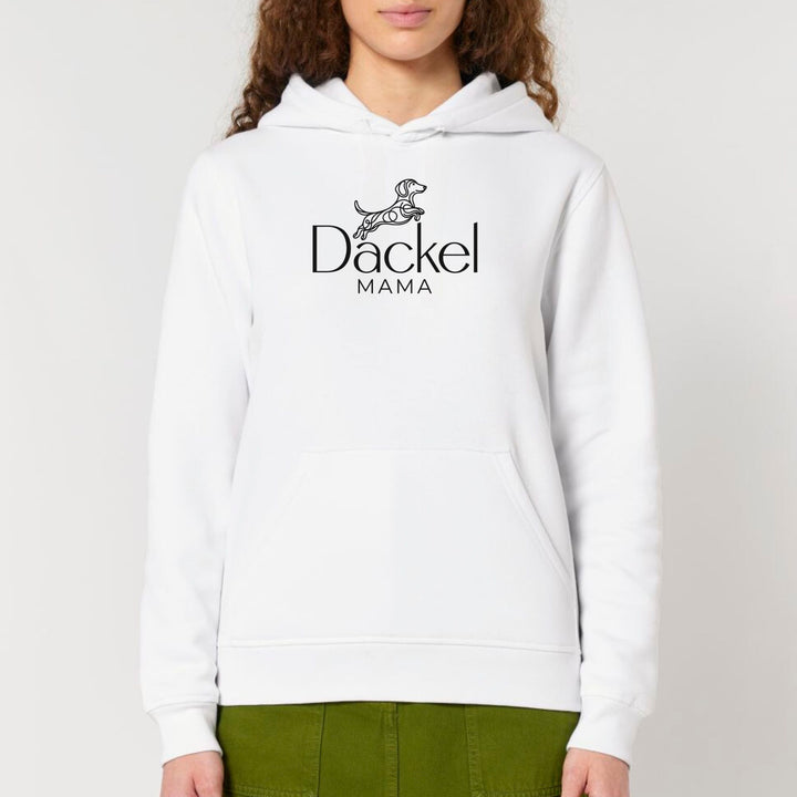 Dackelshirts Dackelmama 2 - Bio Unisex Hoodie White / XS