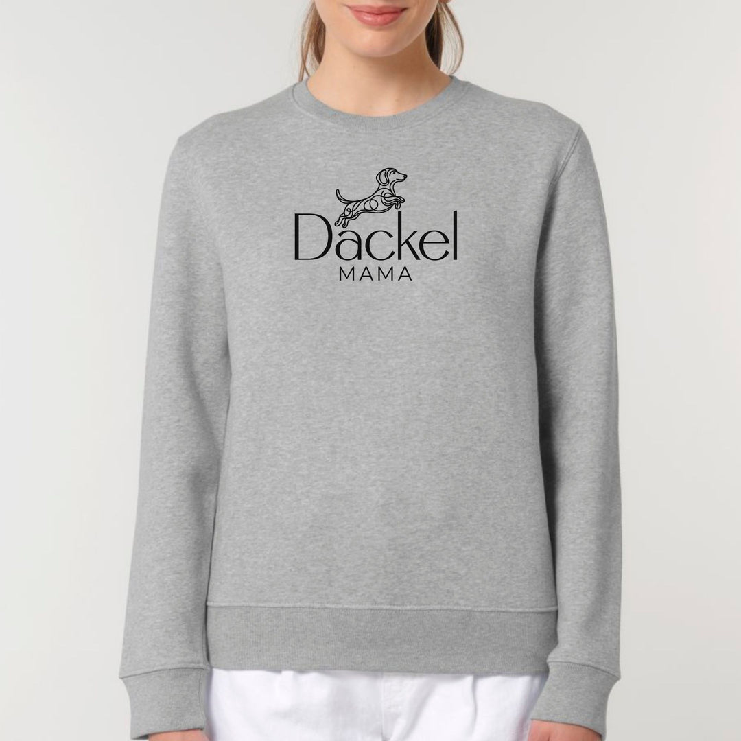 Dackelshirts Dackelmama 2 - Bio Unisex Sweatshirt Heather Grey / XS