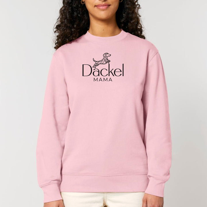 Dackelshirts Dackelmama 2 - Bio Unisex Sweatshirt Cotton Pink / XS