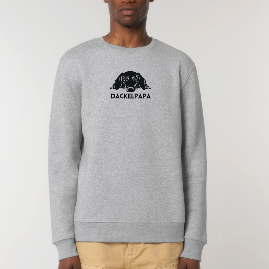 Dackelpapa 1 - Bio Unisex Sweatshirt