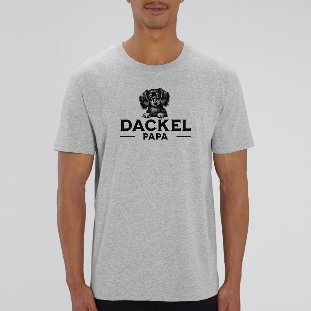 Dackelpapa 3 (Langhaar) - Bio Unisex T-Shirt