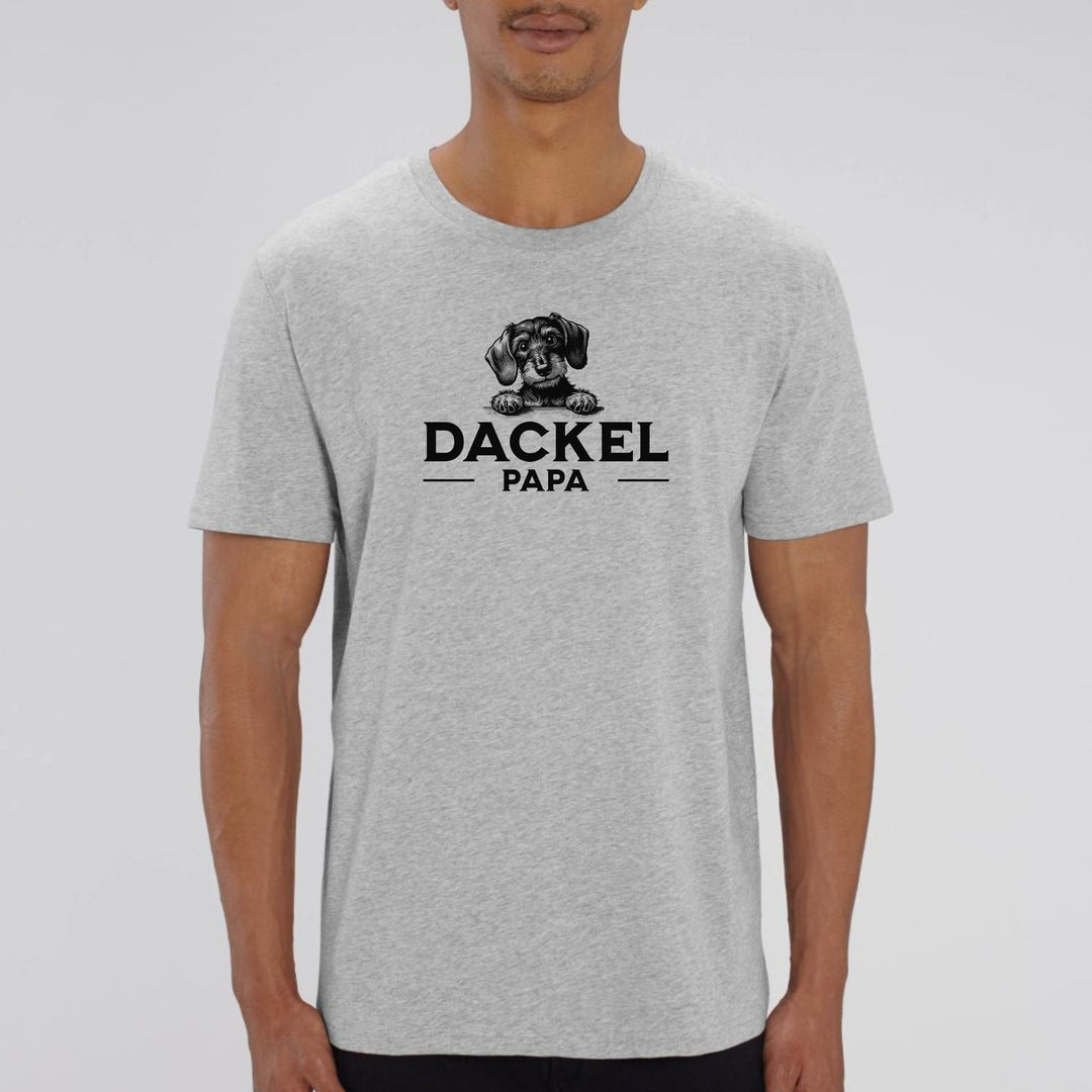 Dackelpapa 3 (Rauhaar) - Bio Unisex T-Shirt