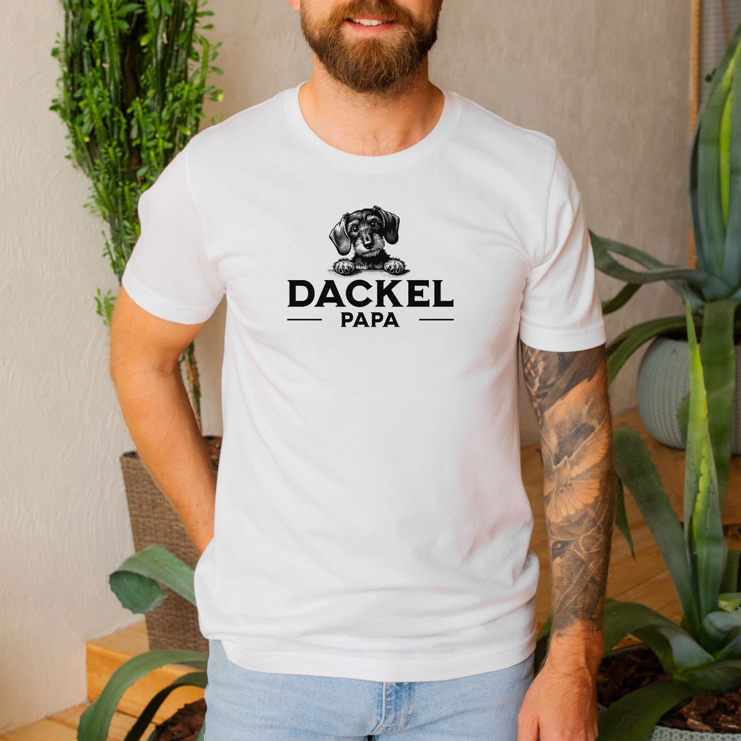 Dackelpapa 3 (Rauhaar) - Bio Unisex T-Shirt