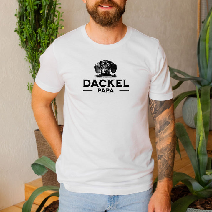 Dackelpapa 3 (Kurzhaar) - Bio Unisex T-Shirt