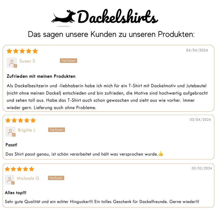 Ich mag meinen Dackel - Bio Unisex T-Shirt