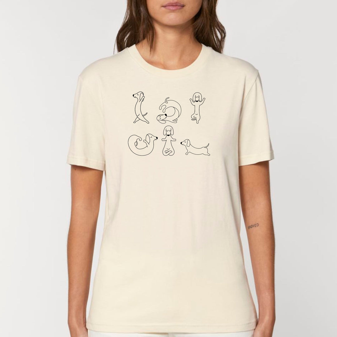 Dackel Yoga - Bio Unisex T-Shirt