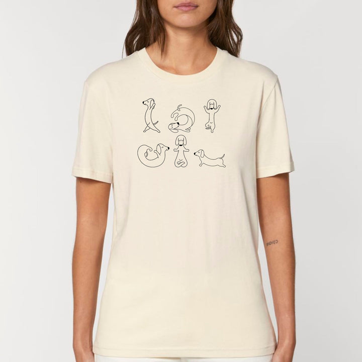 Dackel Yoga - Bio Unisex T-Shirt