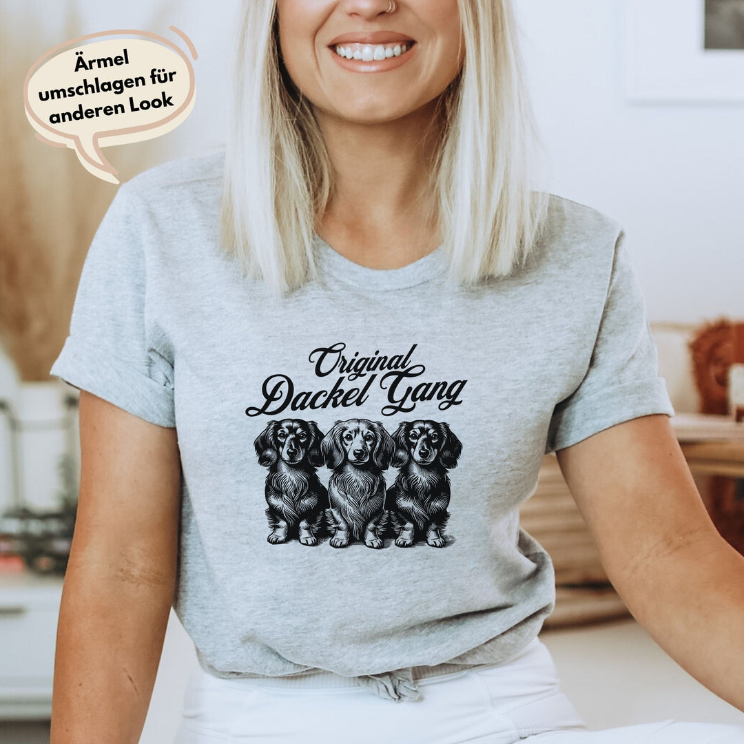 Dackel Gang (Langhaar) - Bio Unisex T-Shirt