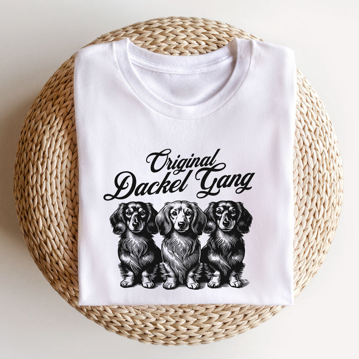 Dackel Gang (Langhaar) - Bio Unisex T-Shirt