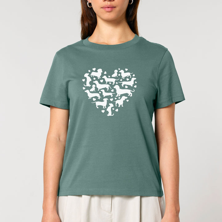 Dackelherz - Bio Frauen T-Shirt