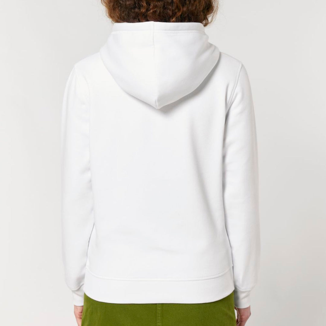 Dackel mit Schmetterling (Kurzhaar) - Bio Unisex Hoodie