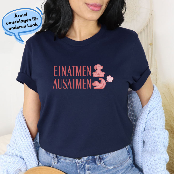 Einatmen, Ausatmen - Bio Unisex T-Shirt