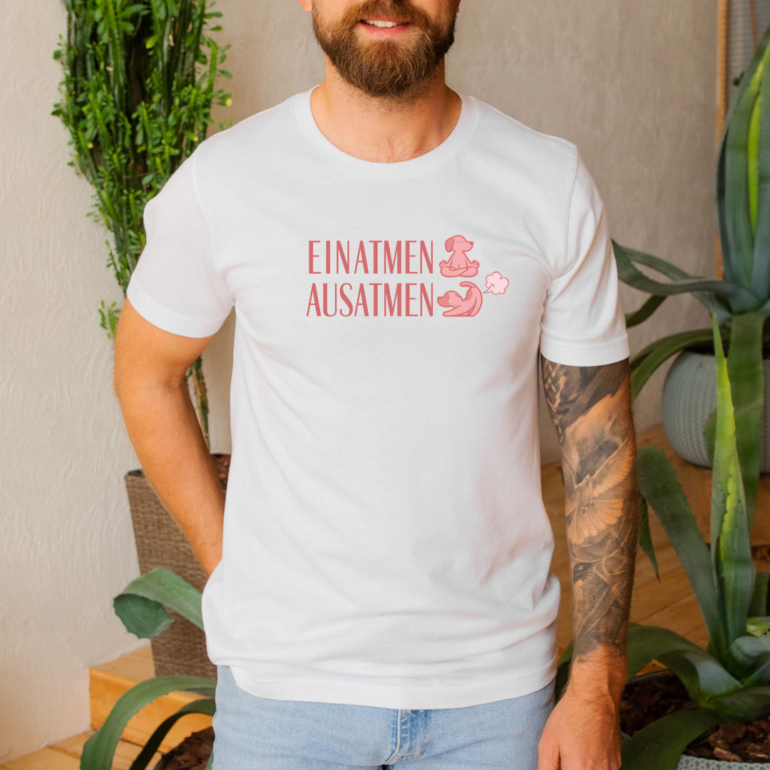 Einatmen, Ausatmen - Bio Unisex T-Shirt