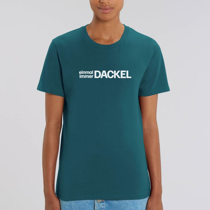 Dackelshirts Einmal Dackel immer Dackel - Bio Unisex T-Shirt Stargazer / XS