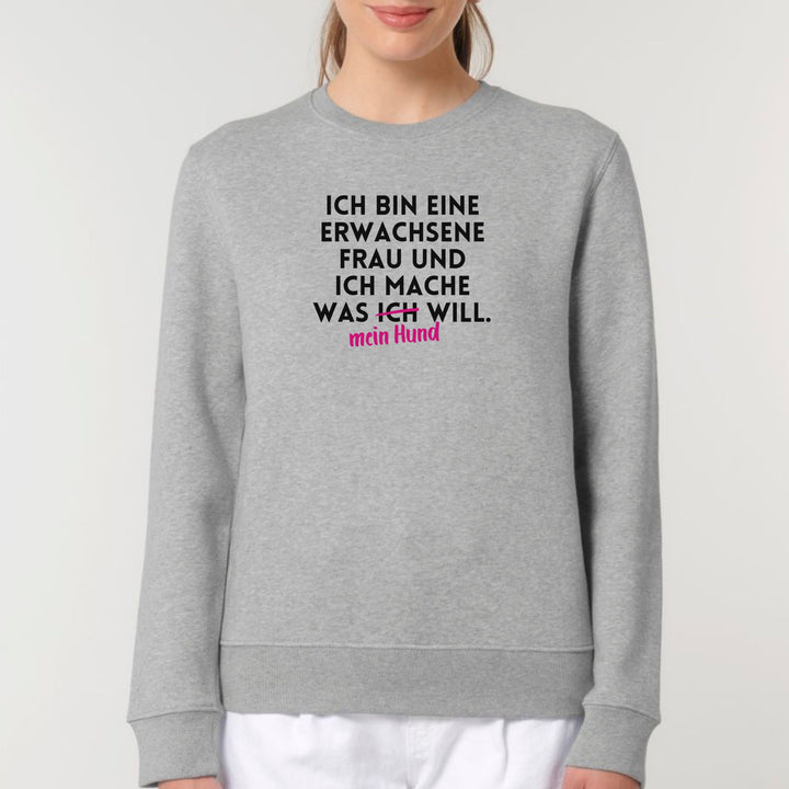 Dackelshirts Erwachsene Frau - Bio Unisex Sweatshirt Grau (Meliert) / XS