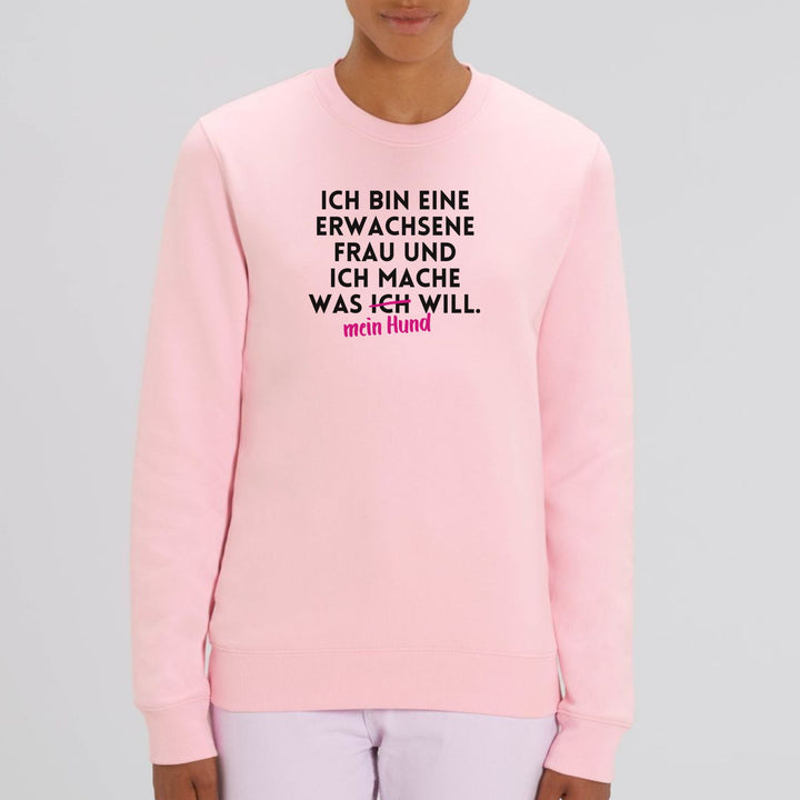 Dackelshirts Erwachsene Frau - Bio Unisex Sweatshirt Cotton Pink / XS