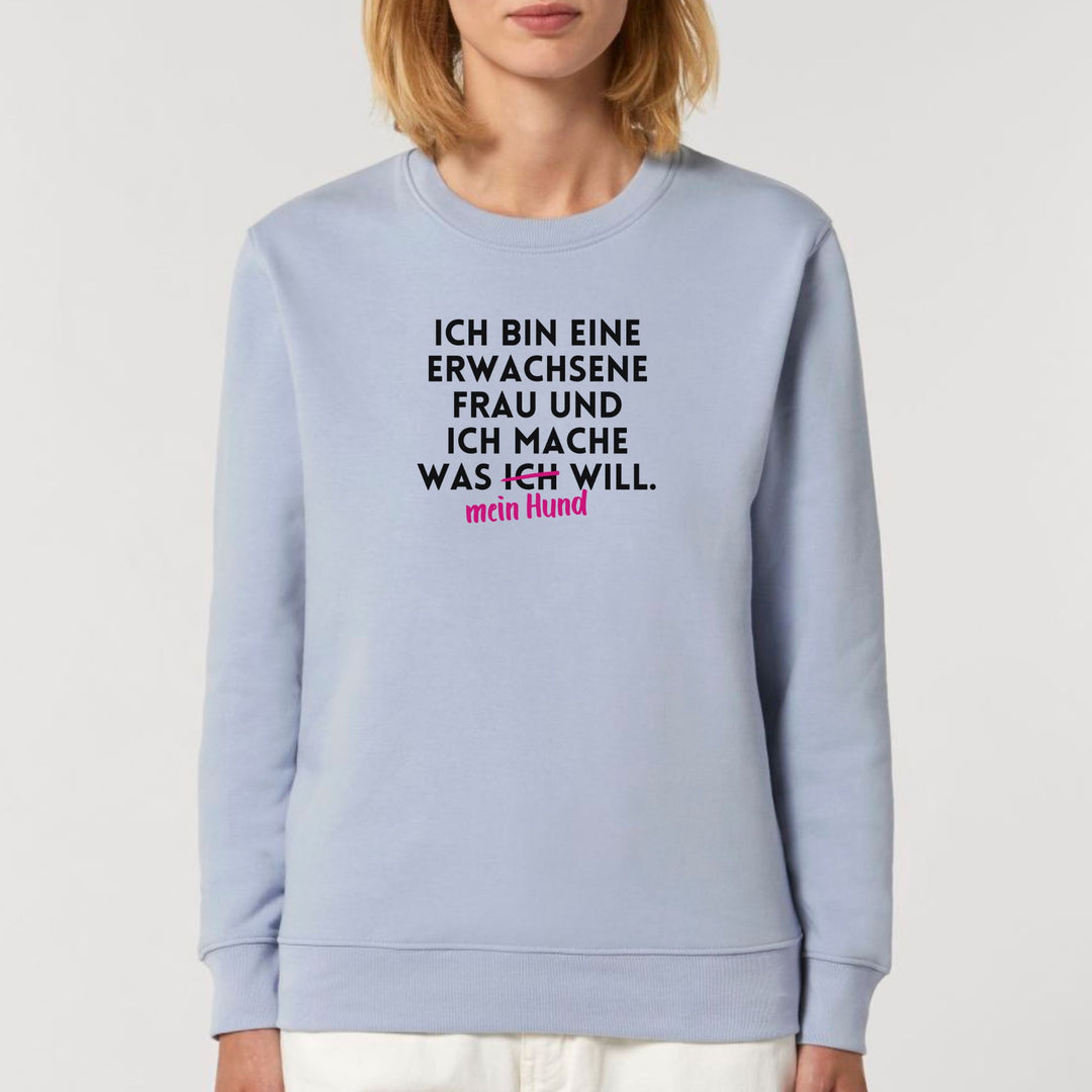 Dackelshirts Erwachsene Frau - Bio Unisex Sweatshirt Serene Blue / S