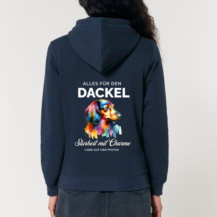 Alles für den Dackel (Langhaar) - Bio Unisex Hoodie