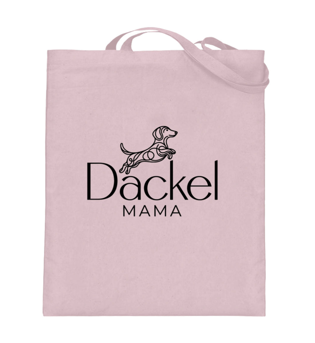 Dackelshirts Dackelmama 2 - Jutebeutel Helles Rosa / 38cm-42cm