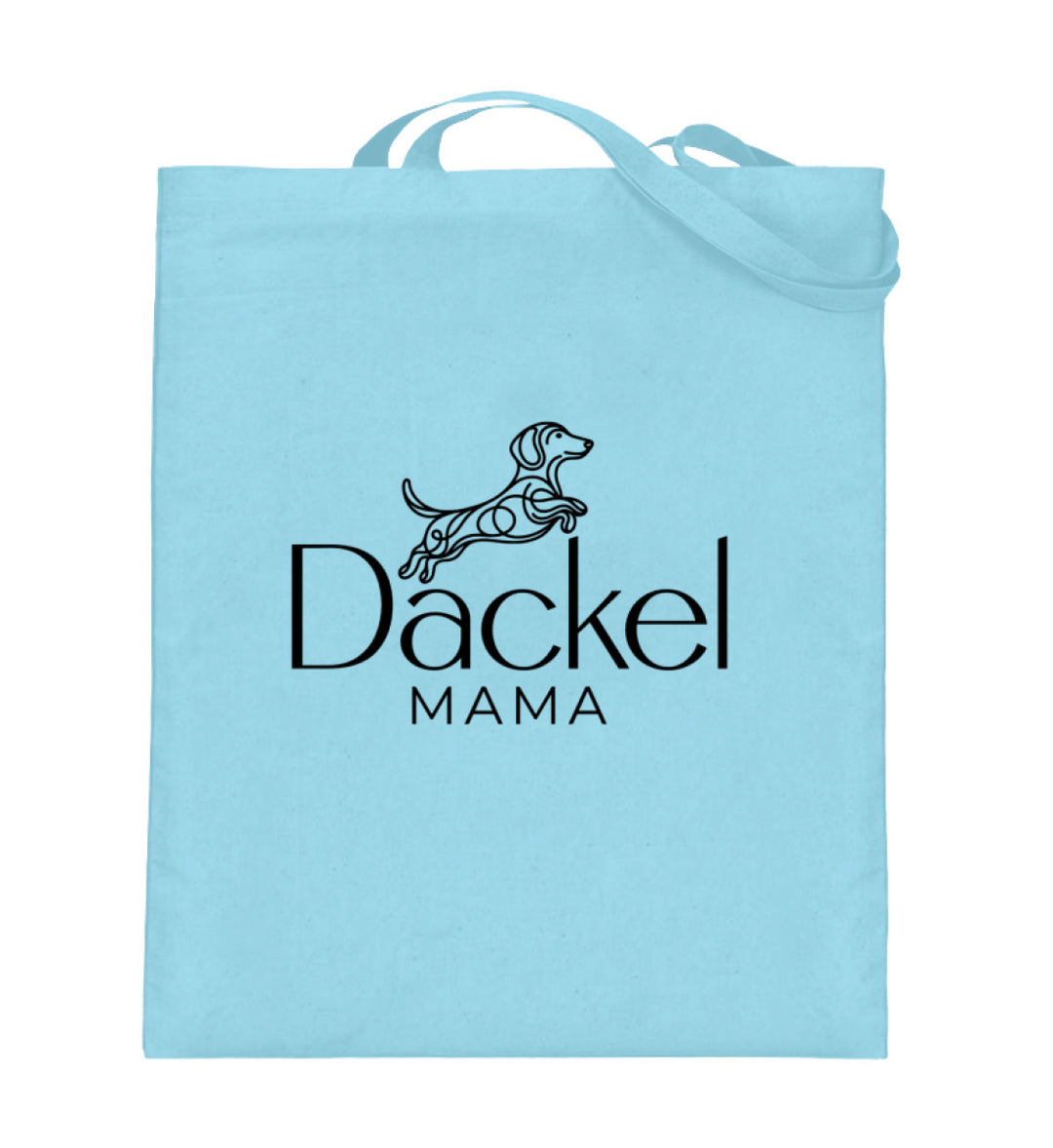 Dackelshirts Dackelmama 2 - Jutebeutel Light Blue / 38cm-42cm