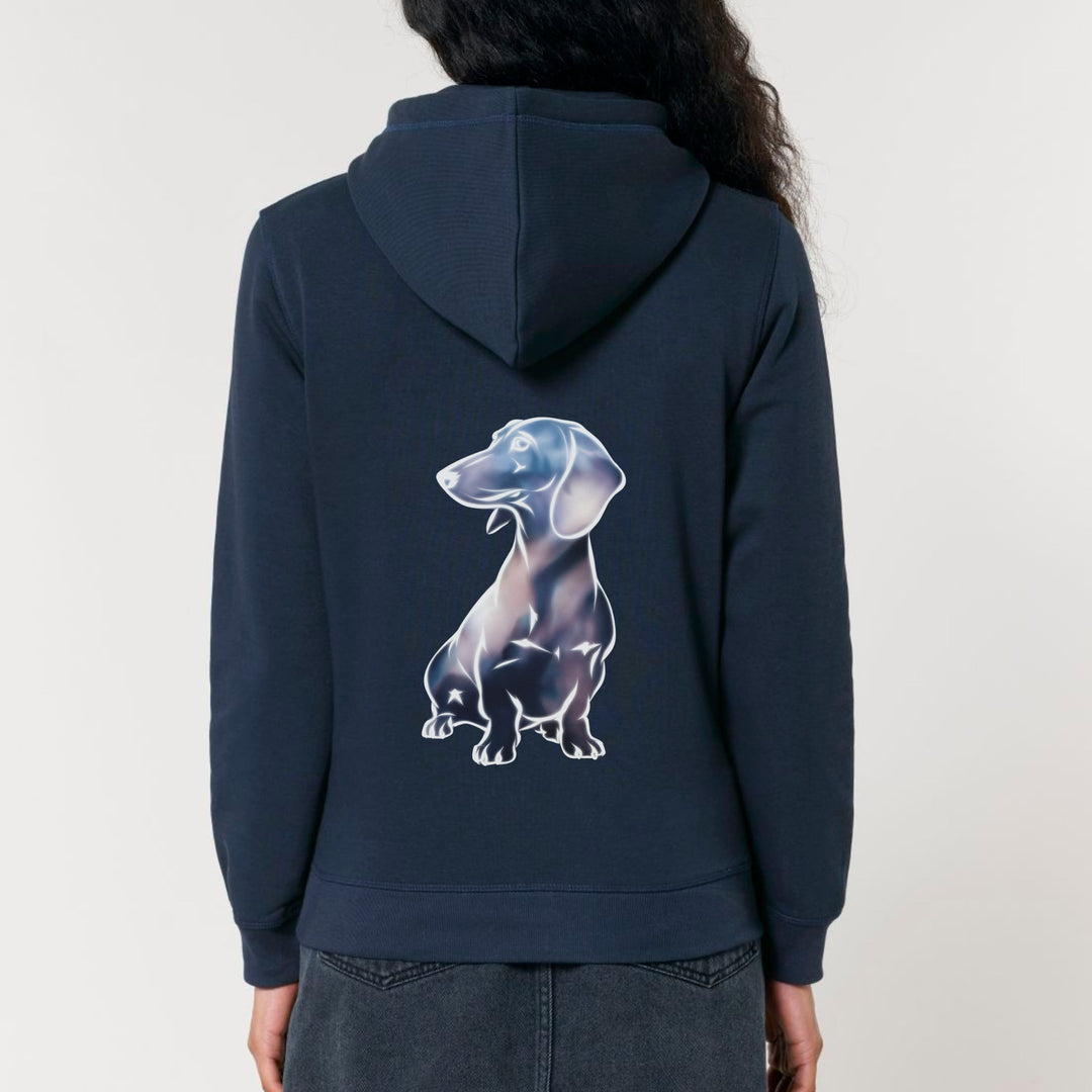 Glühende Silhouette (Kurzhaar) - Bio Unisex Hoodie