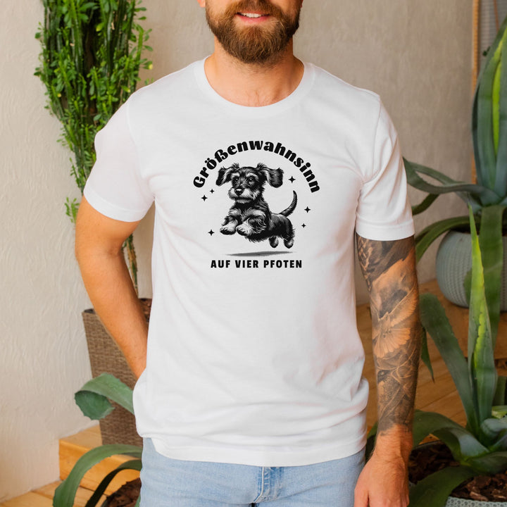 Größenwahnsinn (Rauhaar) - Bio Unisex T-Shirt