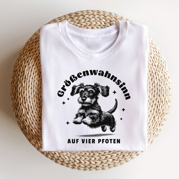 Größenwahnsinn (Rauhaar) - Bio Unisex T-Shirt