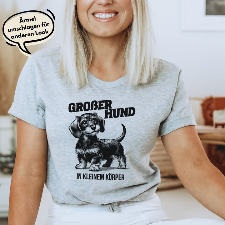 Großer Hund (Rauhaar) - Bio Unisex T-Shirt