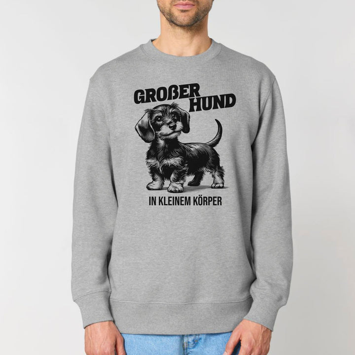 Großer Hund (Rauhaar) - Bio Unisex Sweatshirt