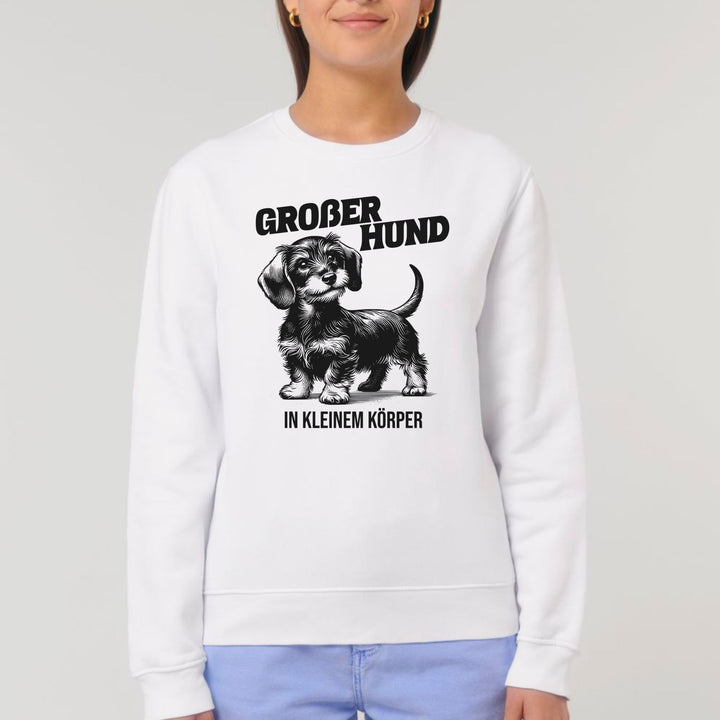 Großer Hund (Rauhaar) - Bio Unisex Sweatshirt