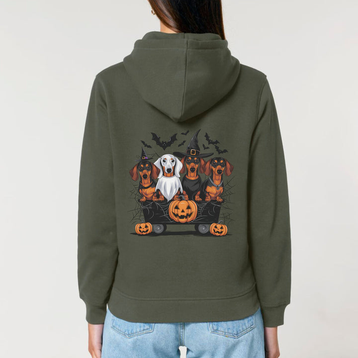 Halloween Dackel (Kurzhaar) - Bio Unisex Hoodie