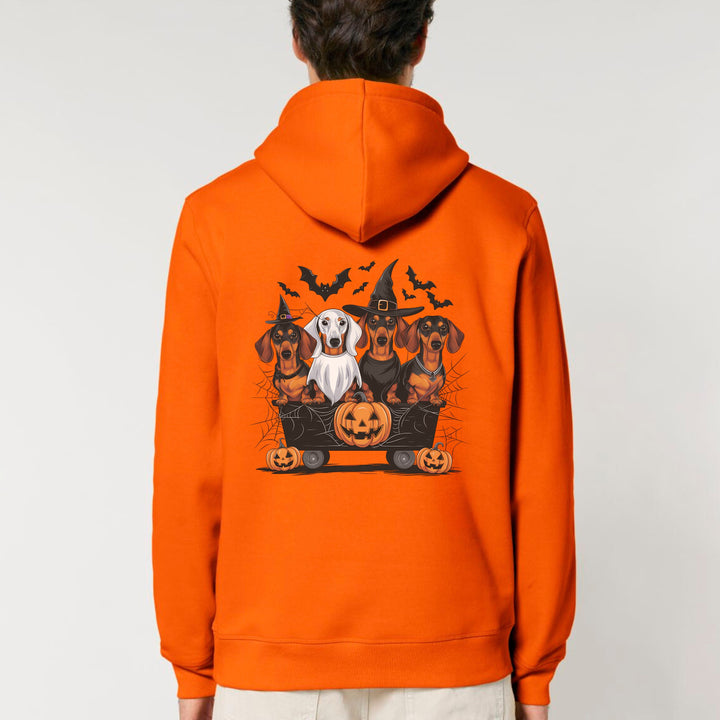 Halloween Dackel (Kurzhaar) - Bio Unisex Hoodie