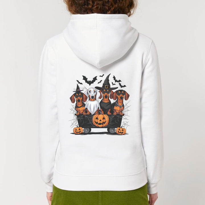 Halloween Dackel (Kurzhaar) - Bio Unisex Hoodie