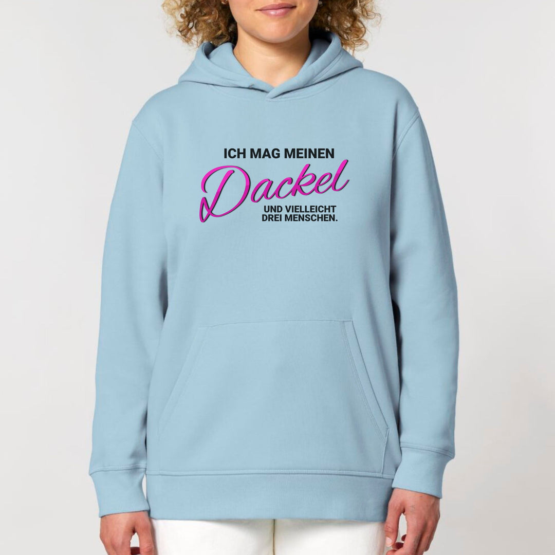 Dackelshirts Ich mag meinen Dackel  - Bio Unisex Hoodie Sky Blue / XS