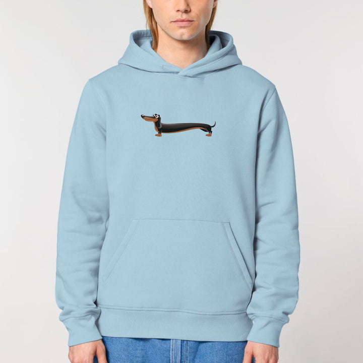 Langer Hund (Kurzhaar) - Bio Unisex Hoodie