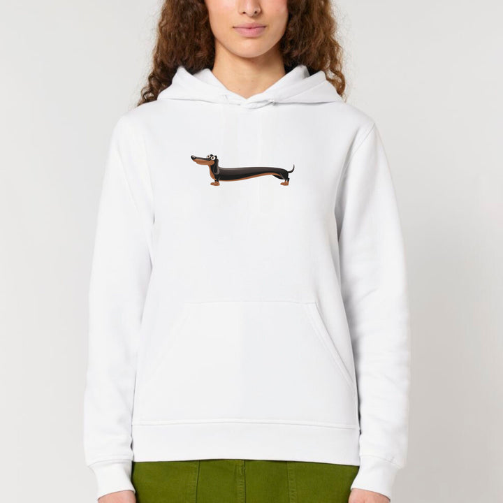 Langer Hund (Kurzhaar) - Bio Unisex Hoodie