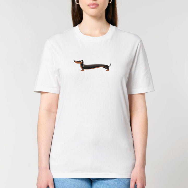 Langer Hund (Kurzhaar) - Bio Unisex T-Shirt