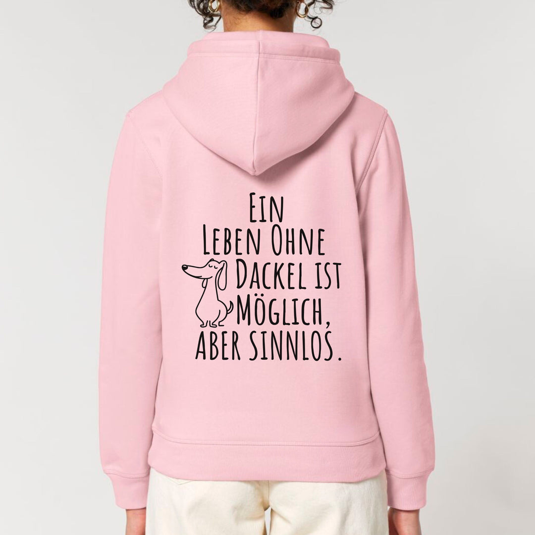 Leben ohne Dackel (Kurzhaar) - Bio Unisex Hoodie