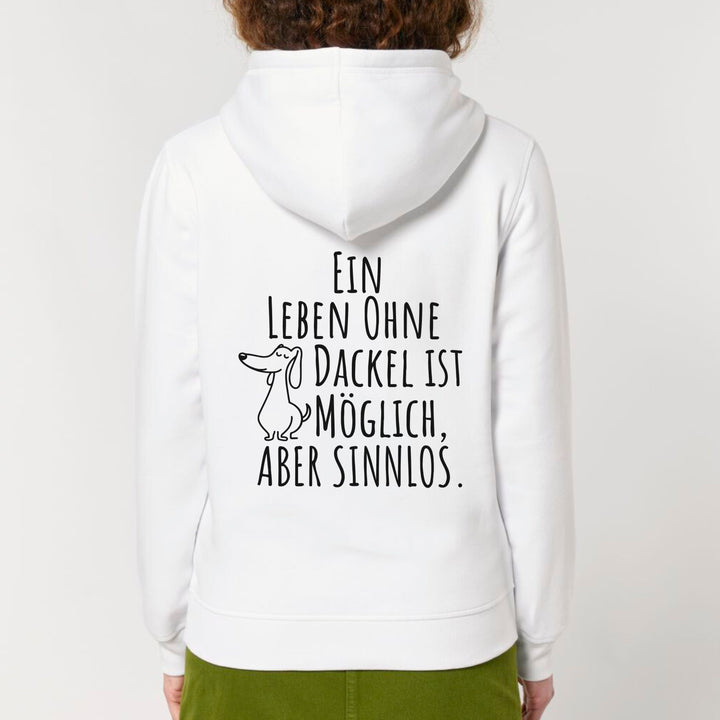 Leben ohne Dackel (Kurzhaar) - Bio Unisex Hoodie