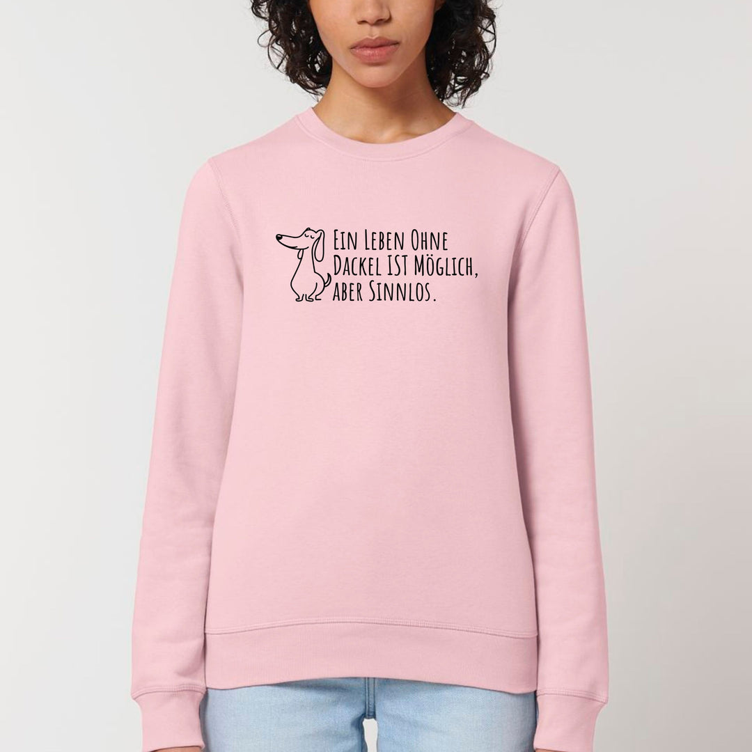 Leben ohne Dackel (Kurzhaar) - Bio Unisex Sweatshirt