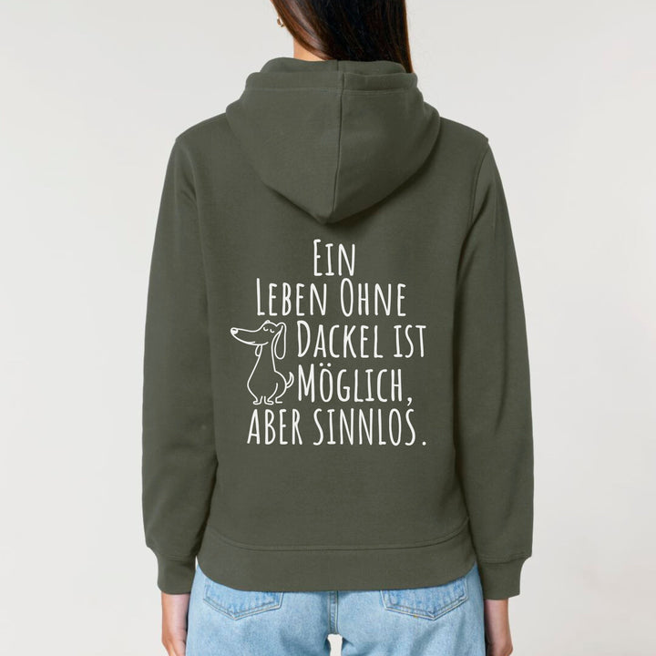 Leben ohne Dackel (Kurzhaar) - Bio Unisex Hoodie