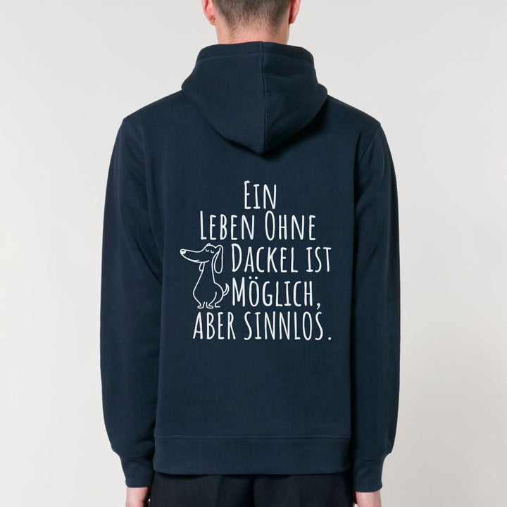 Leben ohne Dackel (Kurzhaar) - Bio Unisex Hoodie