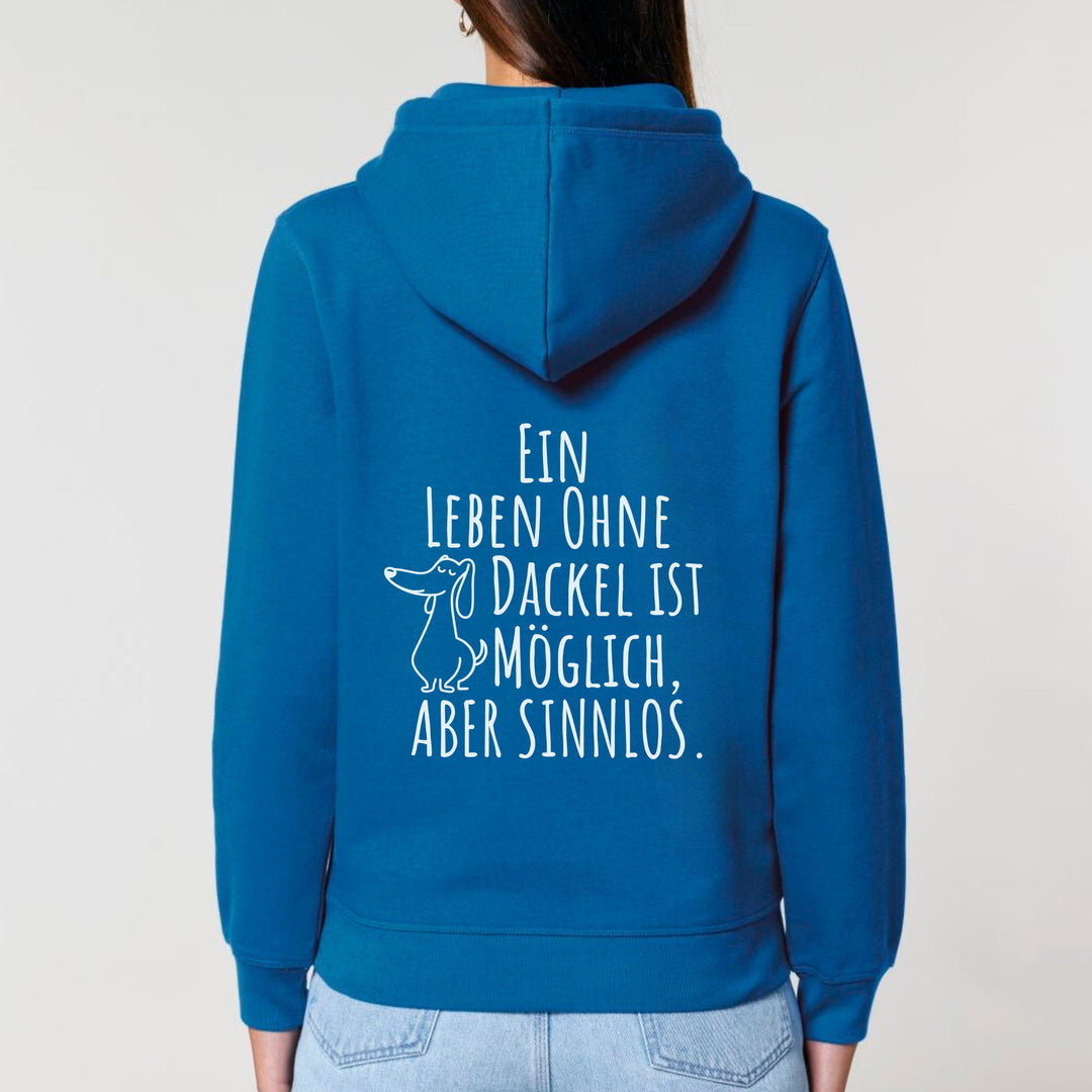 Leben ohne Dackel (Kurzhaar) - Bio Unisex Hoodie