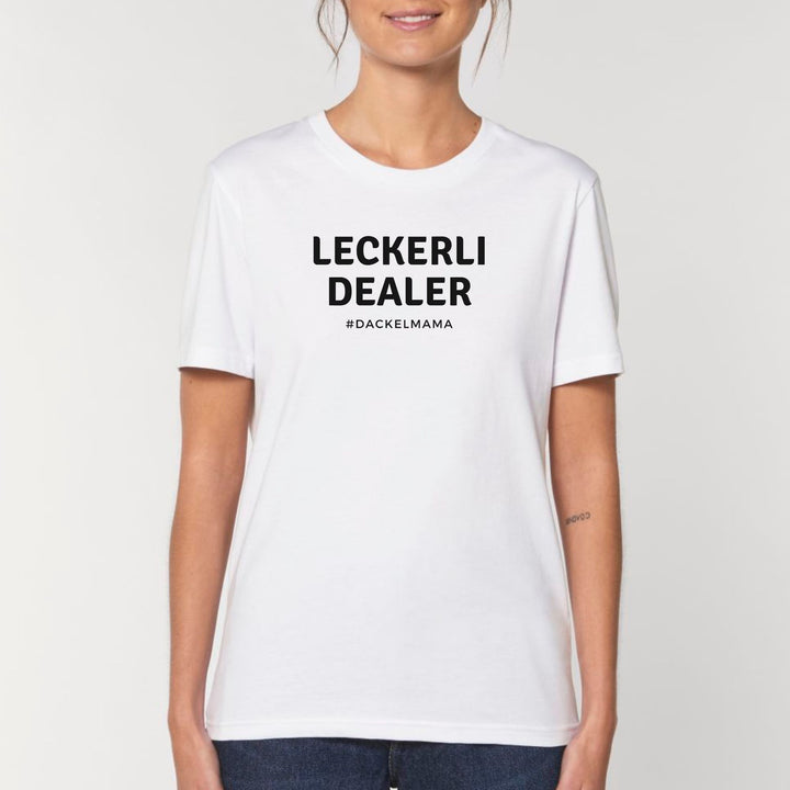 Dackelshirts Leckerli Dealer (Dackelmama) - Bio Unisex T-Shirt White / XS