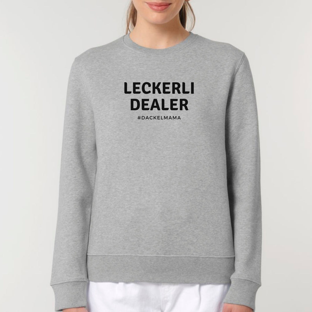 Dackelshirts Leckerli Dealer (Dackelmama) - Bio Unisex Sweatshirt Heather Grey / XS